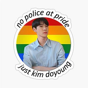 No police at Pride, DoYoung Sticker