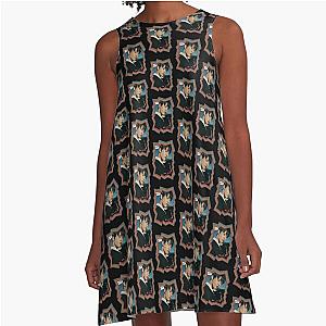 Kim Dongyoung NCT Doyoung Korean Kpop Retro Oil Paint Color A-Line Dress