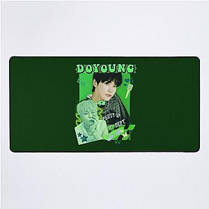 NCT 127 Doyoung: Neon Green Vibe Collage Desk Mat