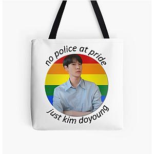 no police at pride just doyoung tote bag