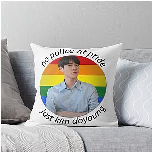no police at pride, just doyoung throw pillow