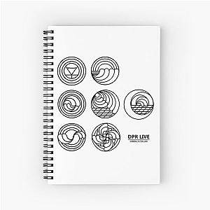 DPR Coming To You Live Symbols (Black) Spiral Notebook