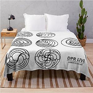 DPR Coming To You Live Symbols (Black) Throw Blanket