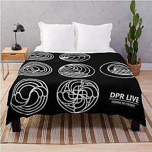 of DPR Coming To You Live Symbols (White) Throw Blanket