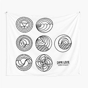 DPR Coming To You Live Symbols (Black) Tapestry