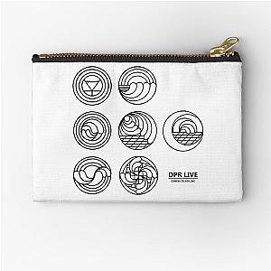 DPR Coming To You Live Symbols (Black) Zipper Pouch