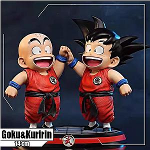 14CM Goku Krillin Dragon Ball Z Kid Action Figures Collectible Model Toy
