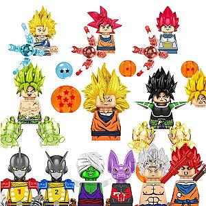 Dragon Ball Z Anime Bricks Blocks Goku Vegeta Mini Action Figure Toy