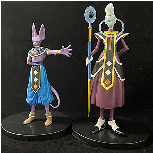 17-20cm Whis and Beerus Dragon Ball Z Gods Of Destruction Figures Toy