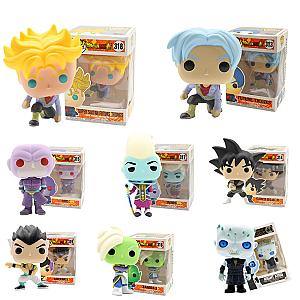 10cm Dragon Ball Characters Big Head Figure Toys