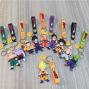 Dragon Ball Z Characters Anime Figure Keychains