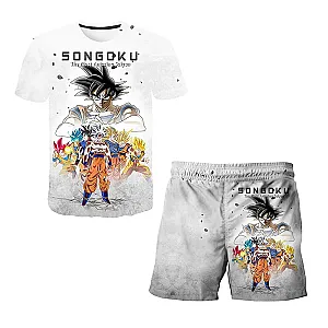 Anime Dragon Ball Z Summer Beach Suit Clothes Sets