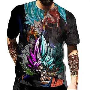 Anime Dragon Ball Z Son Goku Super Saiyan Oversize T-shirts