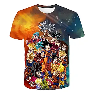 Anime Dragon Ball Z Characters 3D Print T-shirts