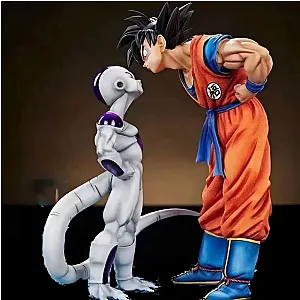 Anime Dragon Ball Z Frieza Vs Son Goku Action Figures Statue Toy