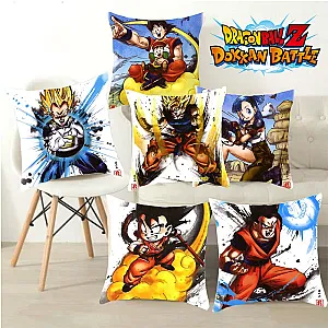 Dragon Ball Z Goku Characters Plush Decoration Cartoon Cushion Cover Pillowcase