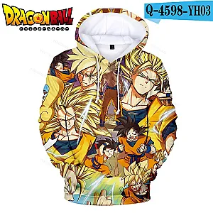 Dragon Ball Z Super Saiyan Sweatshirts Hoodies
