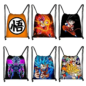 Dragon Ball Z Goku Vegeta Drawstring Bags Backpack