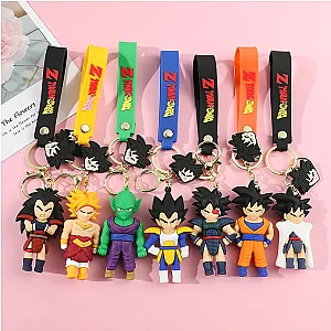 Anime Dragon Ball Z Goku Vegeta Piccolo Raditz Broli Doll Keychain