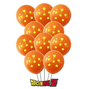 Anime Dragon Ball Son Goku Star Balloons Birthday Party Decorations