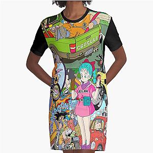 Dragon Ball Collage Graphic T-Shirt Dress