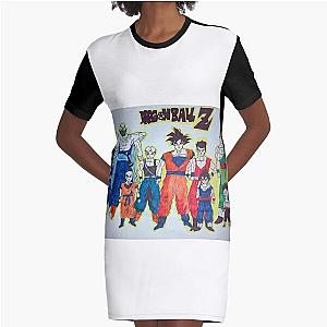 Dragon ball Z all character's color Art Graphic T-Shirt Dress