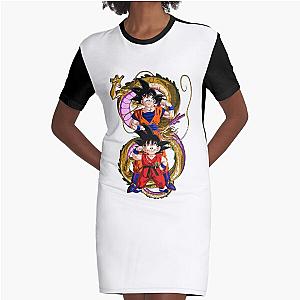 baby goku, super saiyan, goku dragon ball, dragon ball z, goku dabbing,  Graphic T-Shirt Dress