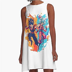 Dragon Ball Goku and Vegeta A-Line Dress