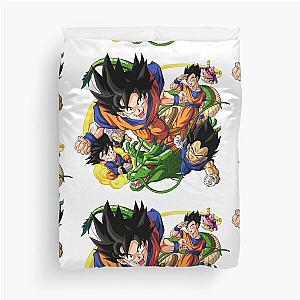 Anime Extravaganza - Dragon Ball Z Characters in Action Duvet Cover