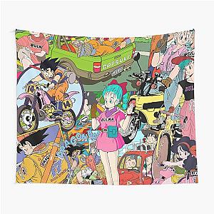 Dragon Ball Collage Tapestry