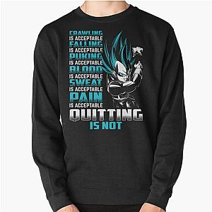 Dragon Ball Super Vegeta Ultra Instinct Crawling is acceptable falling is acceptable puking  Pullover Sweatshirt