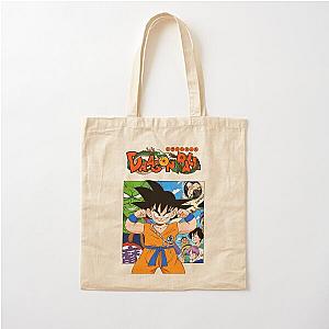 Dragon Ball Z Kid Goku Cute Warrior In Anime Cotton Tote Bag