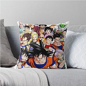 Dragon Ball Anime and Manga Throw Pillow