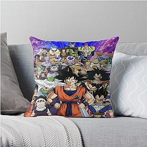 Dragon Ball z group Throw Pillow