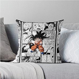 goku manga anime dragon ball Throw Pillow