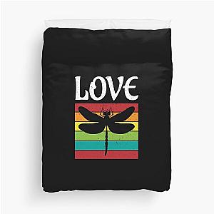 Love Dragonfly Dragonheart Duvet Cover