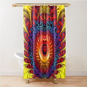 Fractal Dragonheart Shower Curtain
