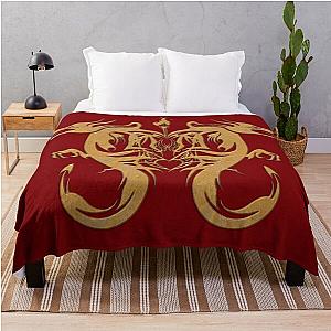 Dragonheart Crimson Throw Blanket