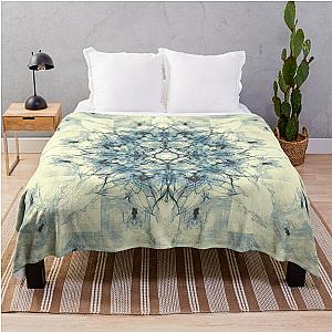 Dragonheart Cream Blue Throw Blanket