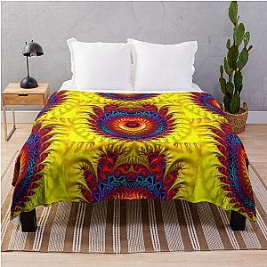 Fractal Dragon Heart Throw Blanket