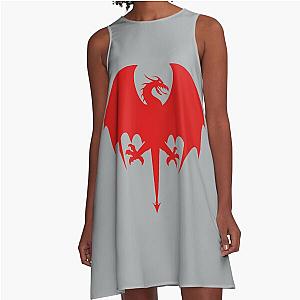 Enter the Silver Heart A-Line Dress