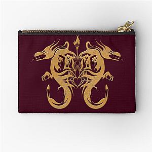 Dragonheart Burgundy Zipper Pouch