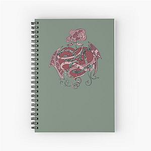 Dragonheart Embrace Nature-Inspired Fantasy Love Spiral Notebook