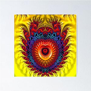 Fractal Madness Dragon Heart Poster