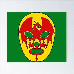 Dragonheart Mask Deep Green Poster