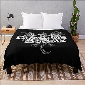 Dragons Dogma Distressed Logo Throw Blanket