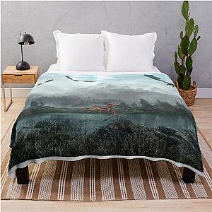 The Four Dragon Throw Blanket