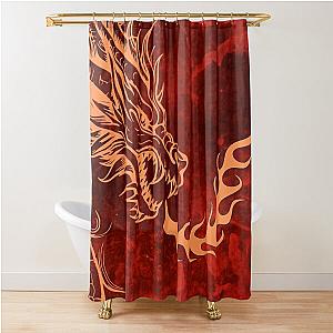 The Dragon's Flame Shower Curtain