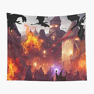 Attack of the dragons Tapestry