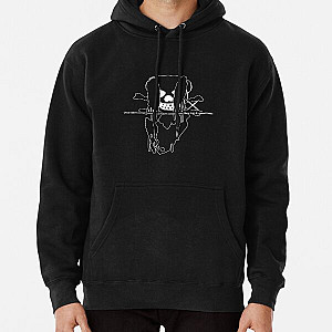 official drain licensed product bladee ecco2k drain gang skull d9 Pullover Hoodie RB0111